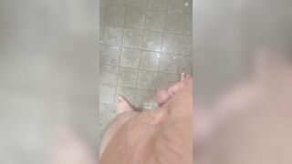 Peeing in shower