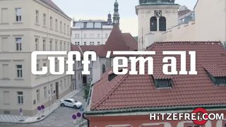 HITZEFREI Texas Patti screaming as that babe gets banged by a large knob