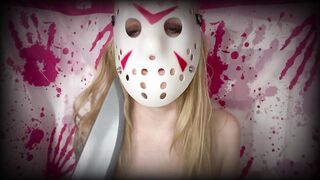 Showing off hot Halloween cosplay