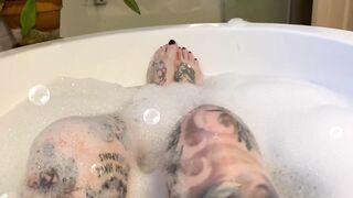 Join me for a hot soapy washroom?