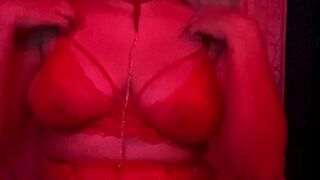 Solitary female masturbation. Evangelinalov