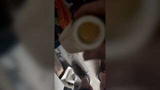 Had to void urine in an old bottle whilst clearing out my old storage unit