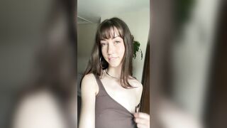 Lewd GF teases and plays with her pierced teats - MinnieOliver