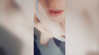 big beautiful woman TITTY PLAY WITH TOYS & LUBE ????