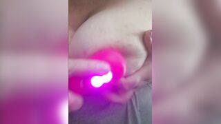 big beautiful woman TITTY PLAY WITH TOYS & LUBE ????