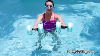 Hot water workout ends on hard knob for Violet