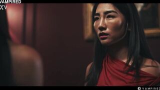 Ebony Vampire Lesbo - Lia Lin Preys on eighteen Year Old Oriental Beauty Bunny Brownie
