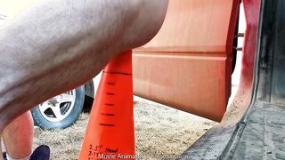 Intimate Movie, Taking XL Cone Toy Mod Outdoors at Work Alone