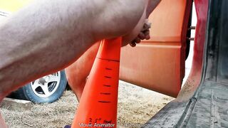 Intimate Movie, Taking XL Cone Toy Mod Outdoors at Work Alone