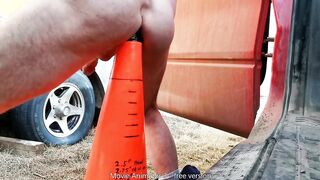Intimate Movie, Taking XL Cone Toy Mod Outdoors at Work Alone