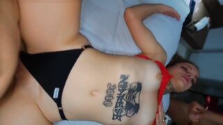 Performing wife's fetish ( EP 01 ) 2 massive dicks bang wife