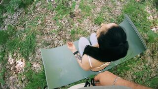 Backstage with Ebony Lynn - POV Free Use Outdoor Biggest Facial (Freeuse Movie scene)