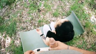 Backstage with Ebony Lynn - POV Free Use Outdoor Biggest Facial (Freeuse Movie scene)