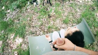 Backstage with Ebony Lynn - POV Free Use Outdoor Biggest Facial (Freeuse Movie scene)