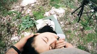 Backstage with Ebony Lynn - POV Free Use Outdoor Biggest Facial (Freeuse Movie scene)