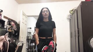 THAT BABE COMES TO COLLECT MY RENT AND LEAVES FULL OF MILK