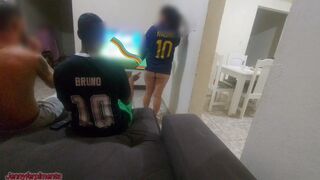 I had to have sex with my spouse's ally 'coz of a wager, but I got excited and ended up doing double penetration w