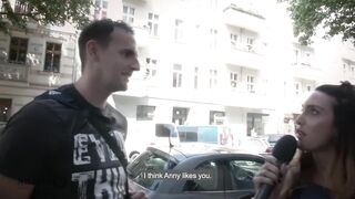 HITZEFREI Hot golden-haired finds random stud on street