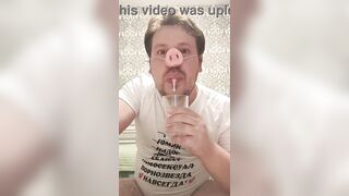 This Russian homo has a addiction: this chab likes the smack of new cum in his throat!