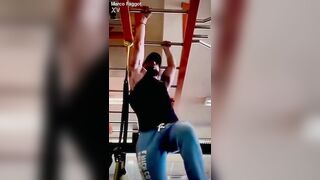 Very hot str8 stud audition for gym scenes with no sex prior to his 1st homo scene.