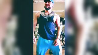 Very hot str8 stud audition for gym scenes with no sex prior to his 1st homo scene.