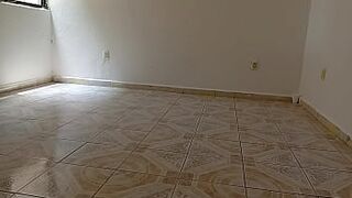 Mama takes off anything and stays in her belt to do the cleaning