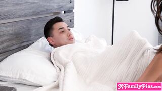 Small Oriental teen stepsis kept coming into stepbros room to get his large schlong