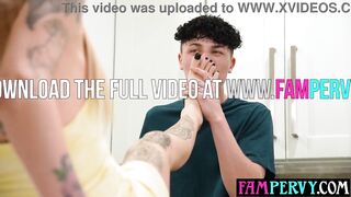 Large bazookas tattooed blond mother I'd like to fuck gets railed by her youthful large wang step nephew hardcore