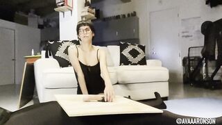 NYMPHO LIONESS WORSHIPS SCHLONG THROUGHOUT BRILLIANCE GAP W/ OBSCENE TALKING! TRUE FEMDOM TEASE - FULL VID ON OF