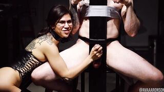 VIGOUR SHOVE IN MILKING CHAIR - SLAVERY MILKING W/ EXPLOSIVE EJACULATION - FEMDOM MASTIX EDGING TUGJOB