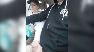 Heather Kane NEARLY caught wanking knob whilst being driven to next Porn Shoot