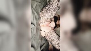 Small Irish woman fingers/ fists self