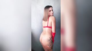 Look at my nice-looking in nature's garb booty out of pants - do u wanna touch it?