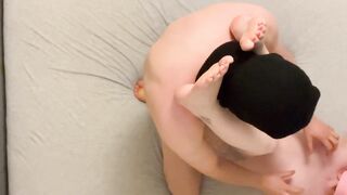 Teen pair having romantic but coarse sex