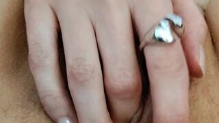 Just a excited housewife playing with her holes