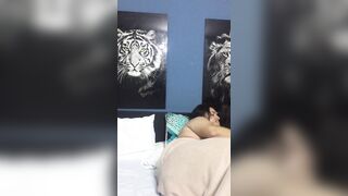 I bang my girlfriend's butt and this babe makes alluring groans.