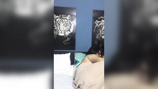 I bang my girlfriend's butt and this babe makes alluring groans.