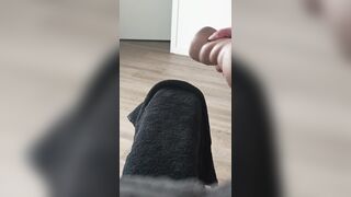 Climax in fake snatch