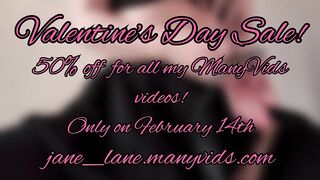 Valentine’s Day Sale!