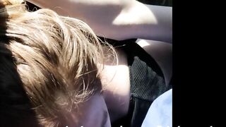 GF Jerks off College Teen on Way to Class