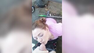 POV Smokin' Public BJ with Facial Finish - Heather Kane