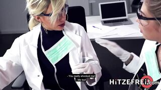 HITZEFREI Dr Mia Blow masturbates in the office