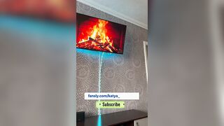 Showing vagina and titties on camera in nylons