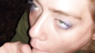 Sorority Leader Sucks Penis after Party on College Quad