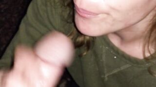 Sorority Leader Sucks Penis after Party on College Quad
