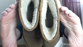 Stinky Uggs , Worn Shoes, Foot Fetish. Perspired Feet. Foot Worship, Foot Thrall, Merely Fans FlawlessMel