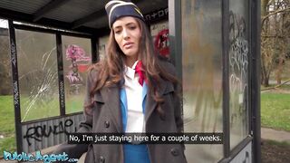 Public Agent - Fast hard bang with large tits Canadian flight crew multiple orgasms on thick rod
