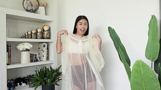 Try On Haul Transparent Suit By Cute Thai Tan Hotty