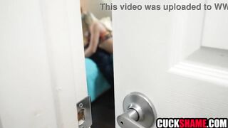 Cuckold spouse spying on cheating wife