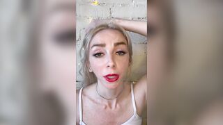 POV Face Fetish Cute Freckled Blond CHEER FLOOZY Supplicates For YOUR Cum - Remi Reagan